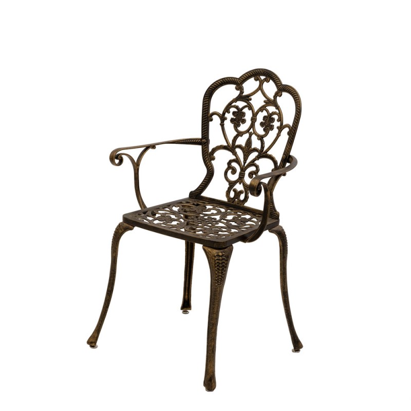 Meda kerti alumínium szék, fekete arany