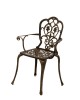 Meda kerti alumínium szék, fekete arany