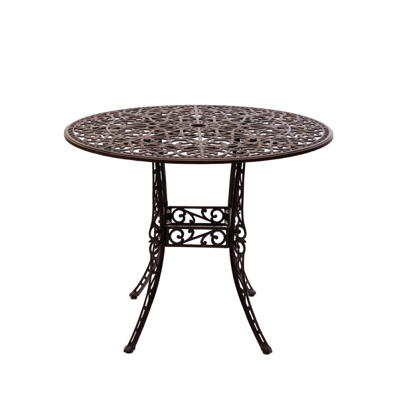 Meda kerti alumínium asztal, barna