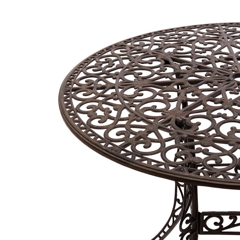 Meda kerti alumínium asztal, barna