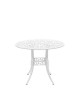 Meda kerti alumínium asztal, fehér