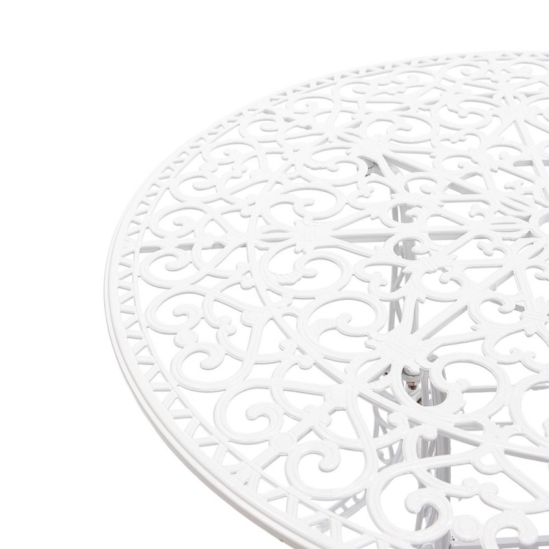 Meda kerti alumínium asztal, fehér