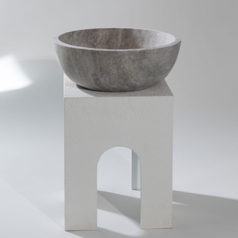 Kő mosdókagyló silver travertin