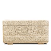 Beton virágláda Adamello, sárga, 40x80x40 cm