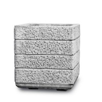Beton virágláda Adamello, szürke, 40x40x44 cm