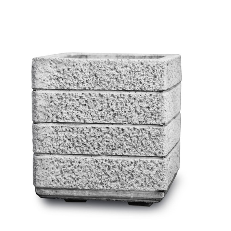 Beton virágláda Adamello, szürke, 40x40x44 cm