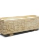 Beton virágláda Presolana G, sárga, 27x100x29 cm
