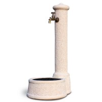 Olbia beton kerti kút, rózsaszín