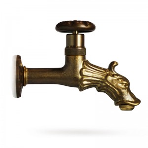 Sárgaréz csaptelep kerti kutakhoz, R3, KAM