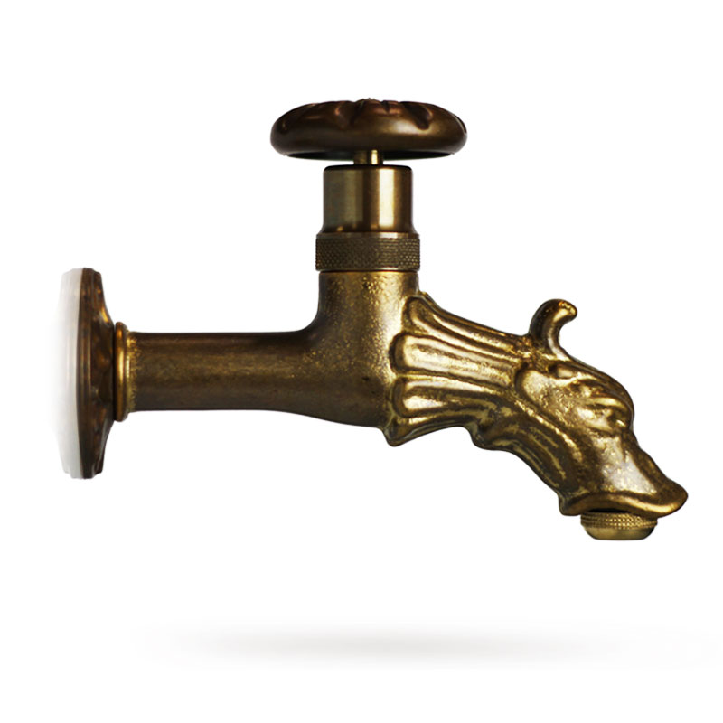 Sárgaréz csaptelep kerti kutakhoz, R3, KAM