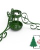 Karácsonyfa talp Retro, antik zöld, 13 cm