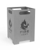 Kerti acél tűzrakóhely fészek alakú - Fire nest