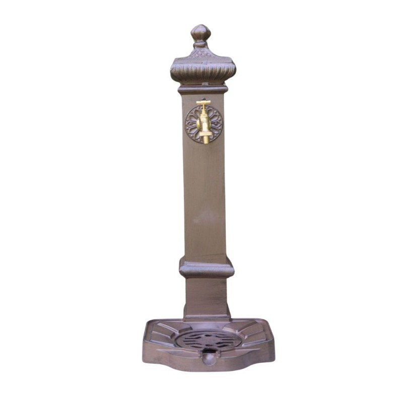 Lara kerti alumínium állókút, barna