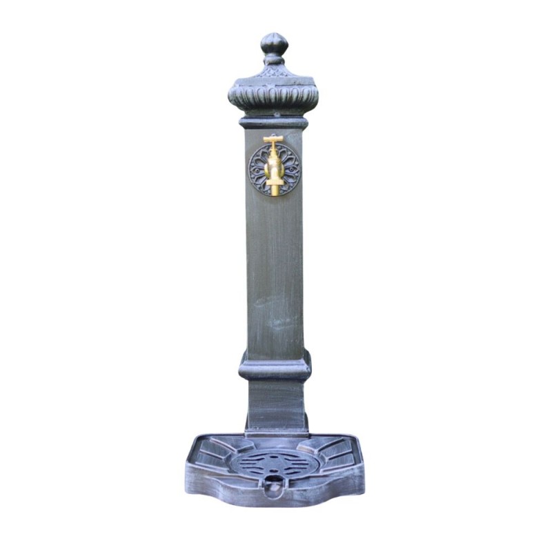 Lara kerti alumínium állókút, szürke