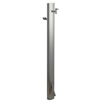Modern alumínium kerti kút, vízoszlop, inox - Aquapoint Steelo