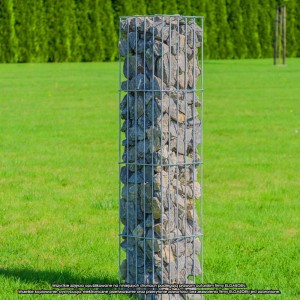 Acél gabion oszlop, Cube L, 120x25,5 cm