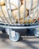 Gurulós virágtartó kül- és beltéri, Ø 30 cm
