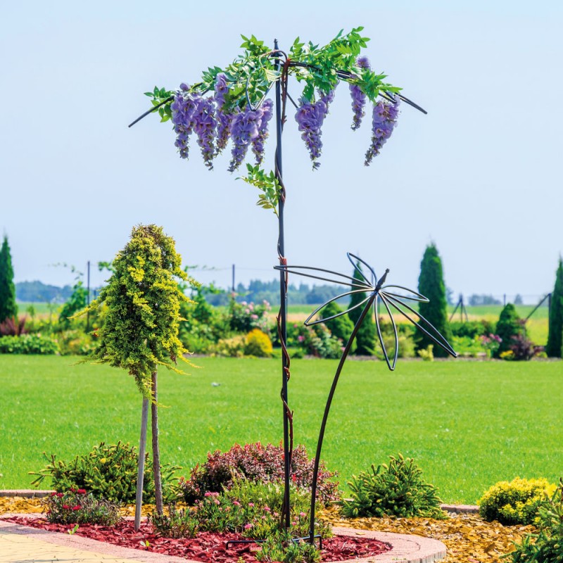 Pálmafa alakú kerti dísz, növénytámasz